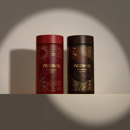NOZONO Genome Renewal Duo – conjunto NAD+ Prime e LifeCharge para a longevidade